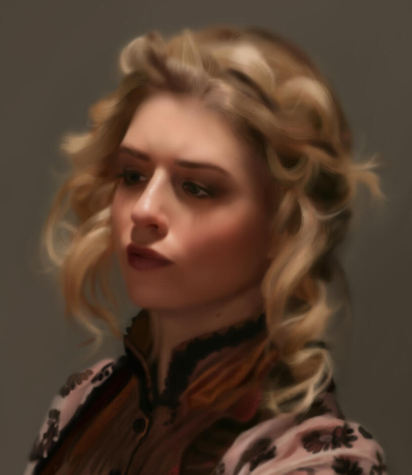 2022. A portrait I painted while learning photoshop.