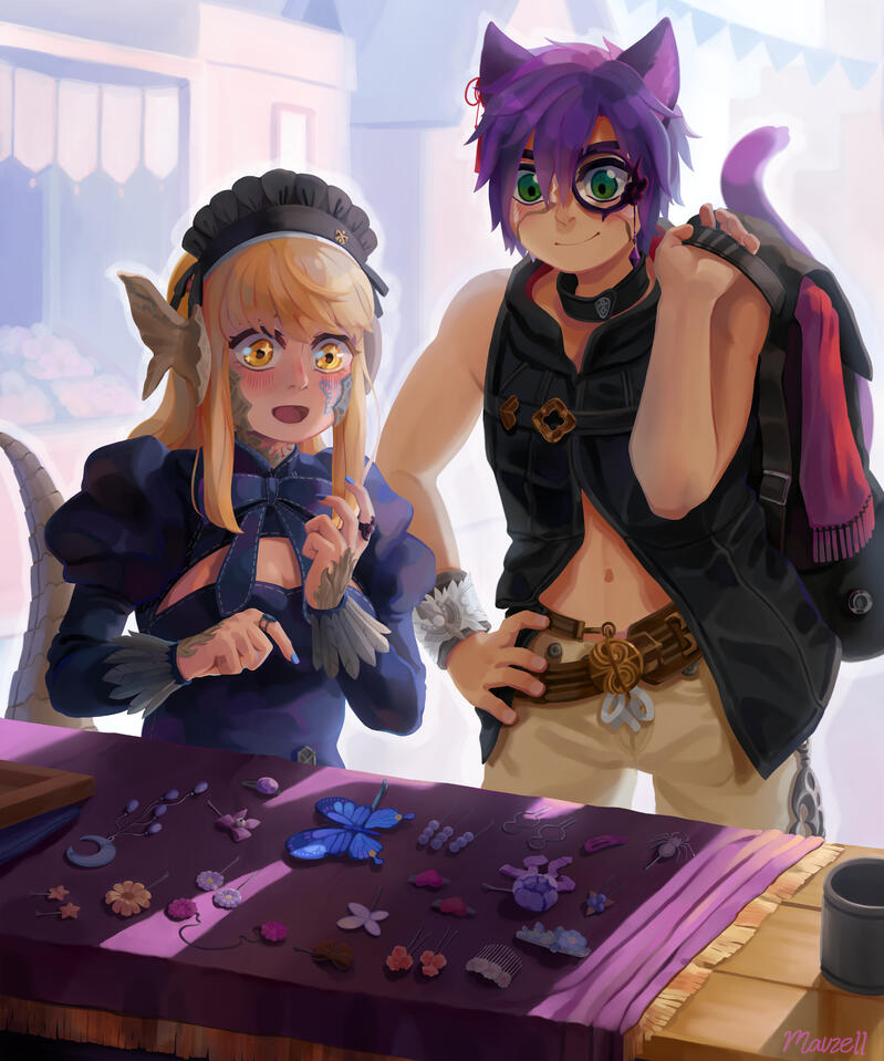 Jul. 2021. Commissioned Final Fantasy 14 illustration.